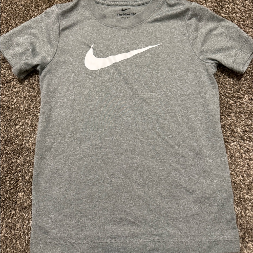 Nike Kids Heather Gray Short Sleeve Tee